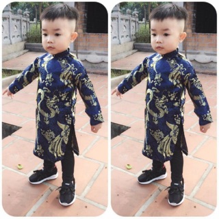 Áo dài cách tân cho bé trai