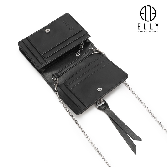 Ví da nữ thời trang ELLY đen, trắng, nâu , phong cách trẻ trung hiện đại bảo hành 3 tháng. Mã EVH87