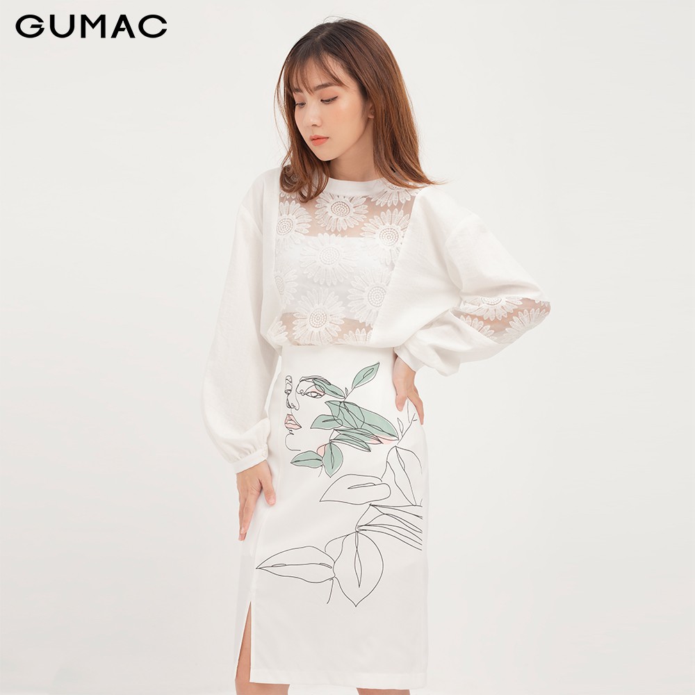 Chân váy nữ in mặt người VA12142 GUMAC | BigBuy360 - bigbuy360.vn