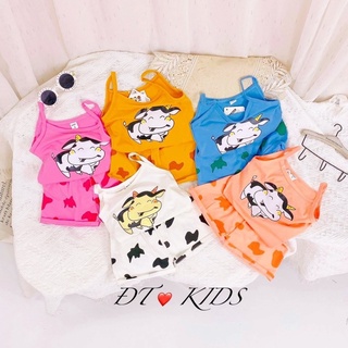 Bộ 2 Dây Bé Gái Minky Mom Bò Sữa Thun Lạnh 6kg - 16kg Bibo Store