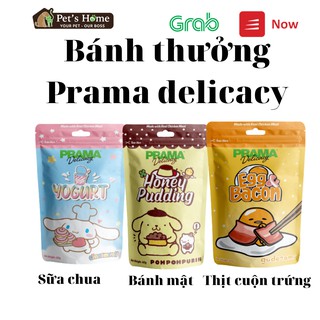 Bánh thưởng Prama Delicacy snack dạng que mềm nhiều hương vị thơm ngon cho chó Thái Lan 70g