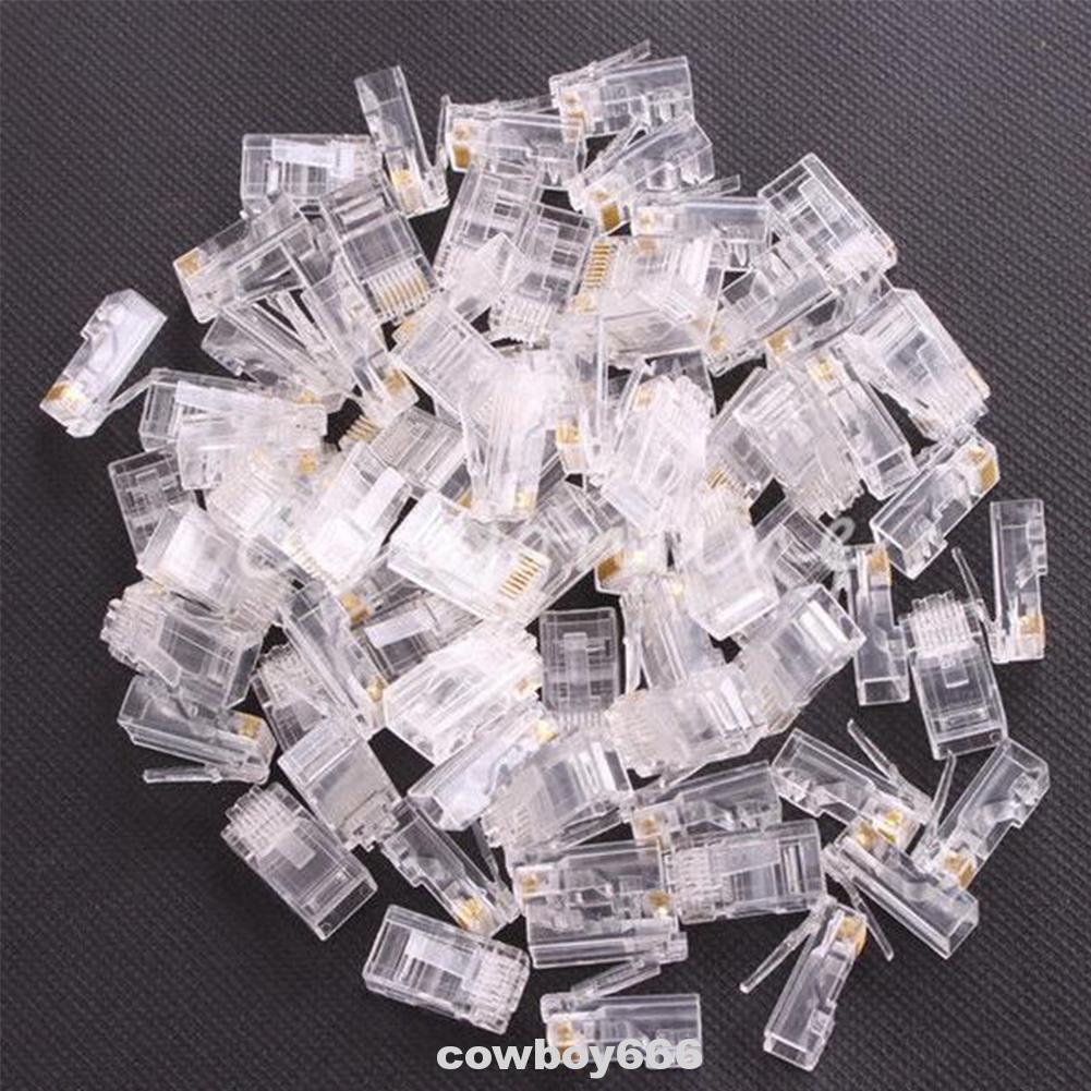 Set 100 đầu nối mạng màu vàng | BigBuy360 - bigbuy360.vn