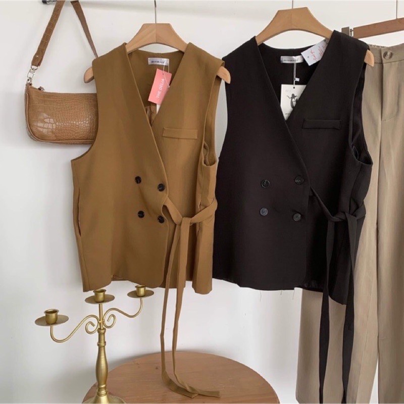 Áo Vest 4 nút sát nách