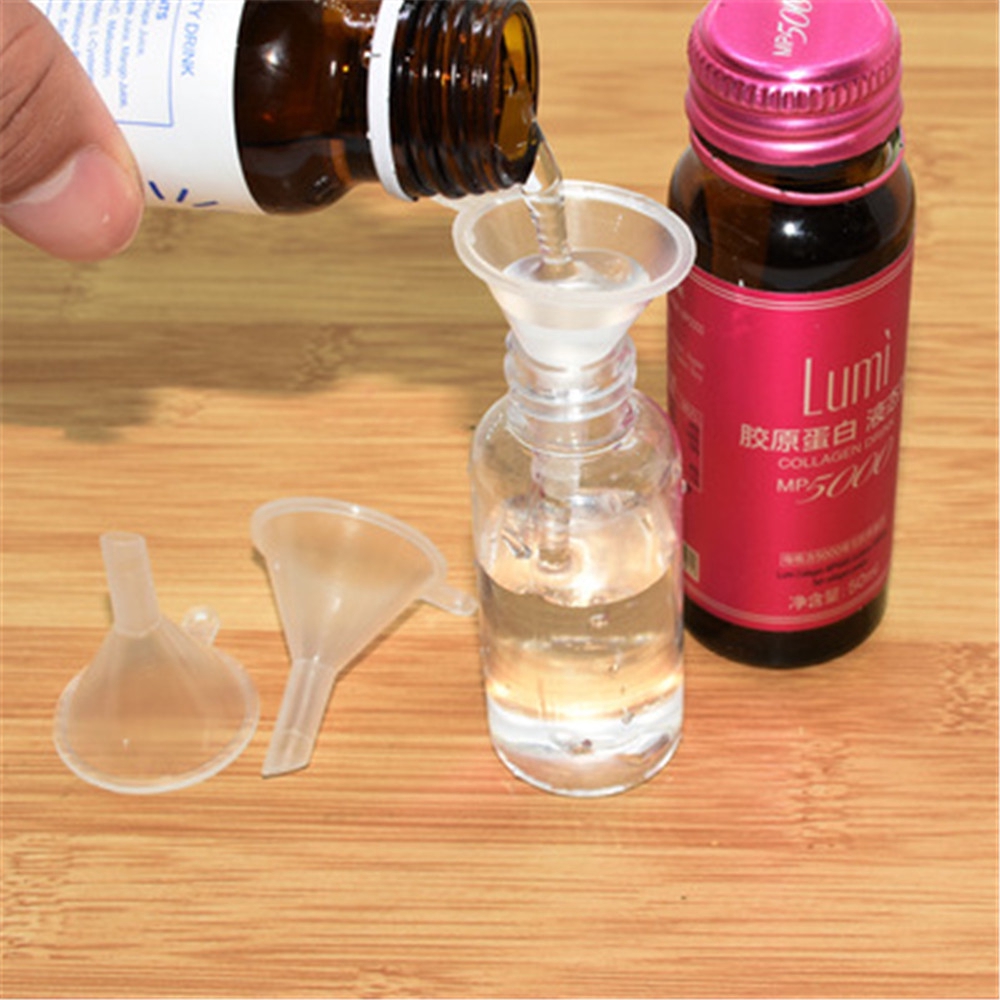 Bộ 5/10 phễu mini trong suốt chiết xuất dung dịch lỏng tiện dụng