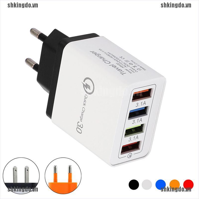 Củ Sạc Nhanh Qc 3.0 4 Cổng Usb