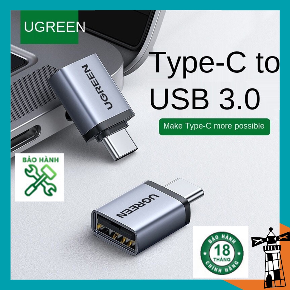 Đầu chuyển đổi USB Type C sang USB Ugren 50283