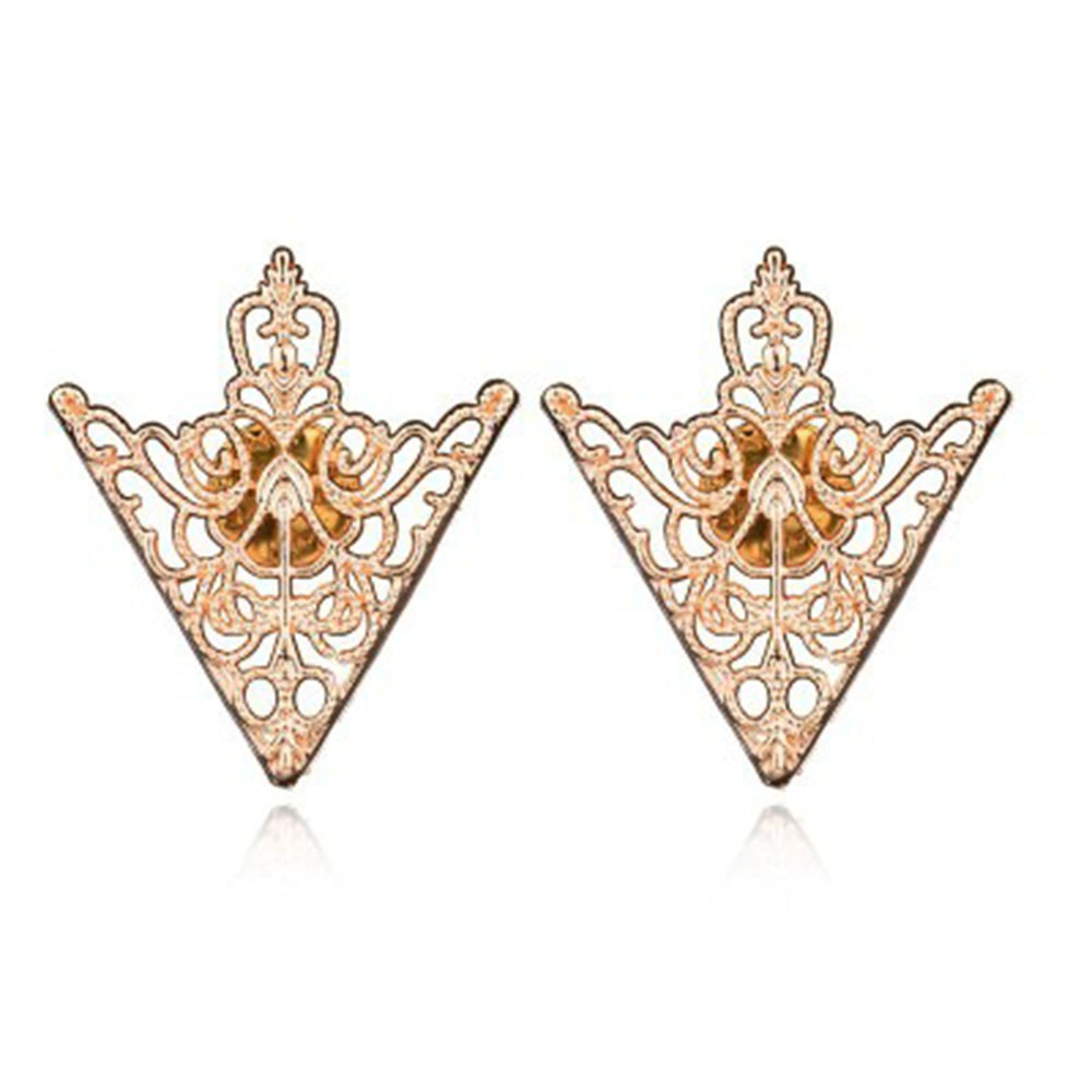 Phụ kiện ghim cài cổ áo hoa văn cổ điển