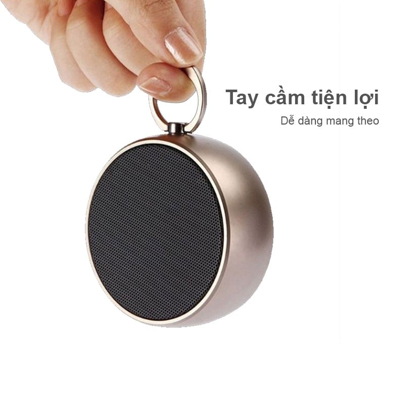 Loa bluetooth, loa không dây vỏ nhôm mini BS02 âm thanh sống động, bảo hành 1:1 trong 3 tháng (giao màu ngẫu nhiên)