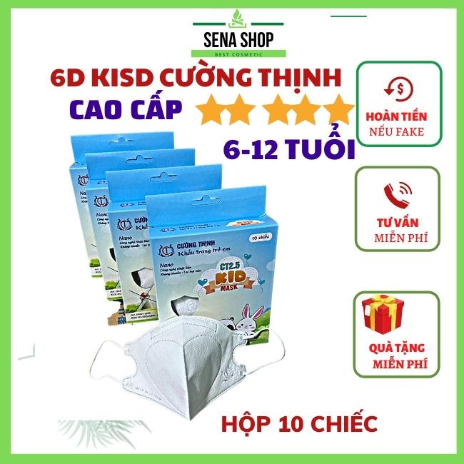 [BÉ 5-12 TUỔI ] 10C Khẩu Trang 6D Kids CT 2.5 Trẻ Em Mask Cường Thịnh Họa Tiết Y Tế Xuân Lai Công Nghệ Nhật Bản