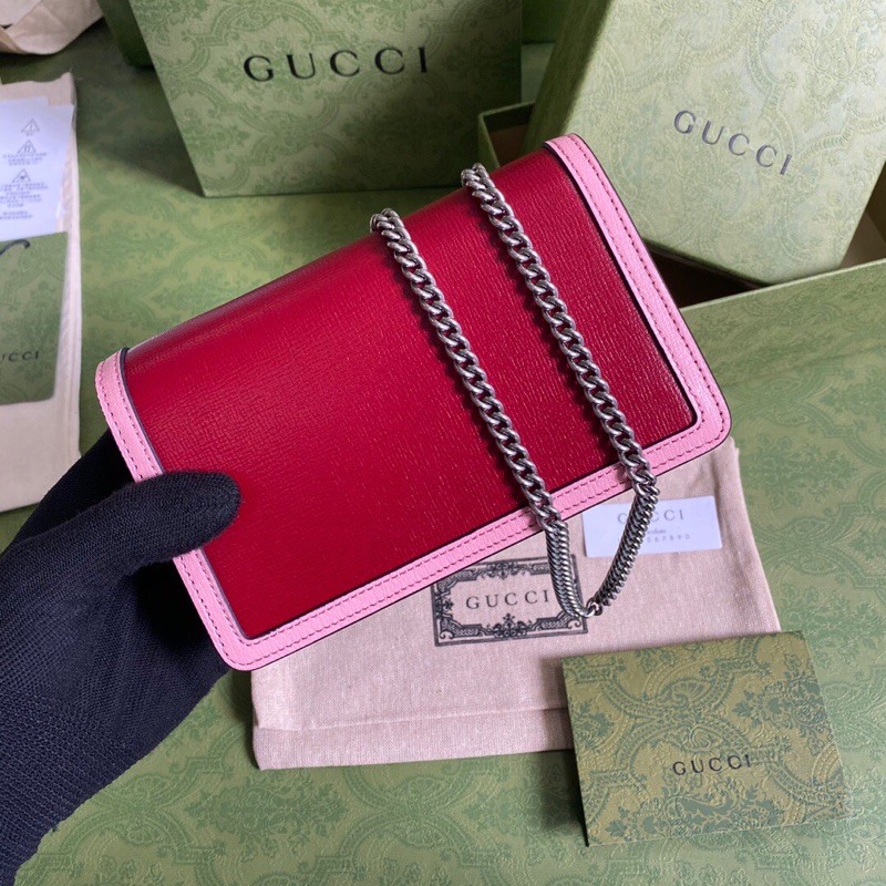 túi Bacchus thời trang nữ khoá cúc phom cứng gucci GC GG