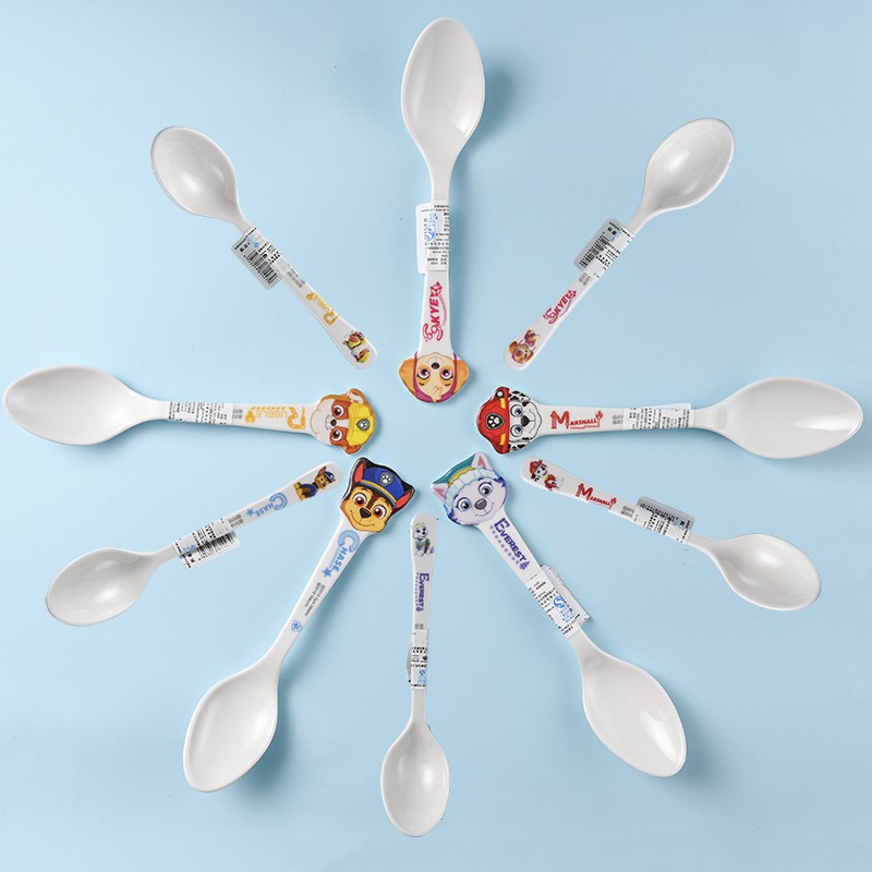 Muỗng ăn hình hoạt hình, Bát Ăn Dặm,Bộ đồ ăn cho bé hình chú chó cứu hộ Paw Patrol