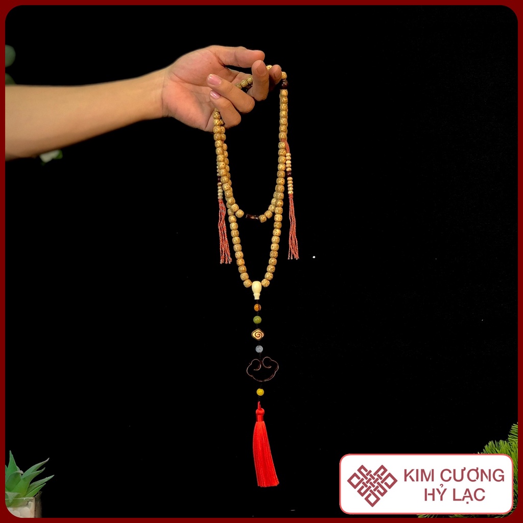 Chuỗi 108 Hạt Chuỗi Đeo Tay, Vòng Phong Thủy Bồ Đề Tinh Nguyệt [Kim Cương Hỷ Lạc] - 8 Ly