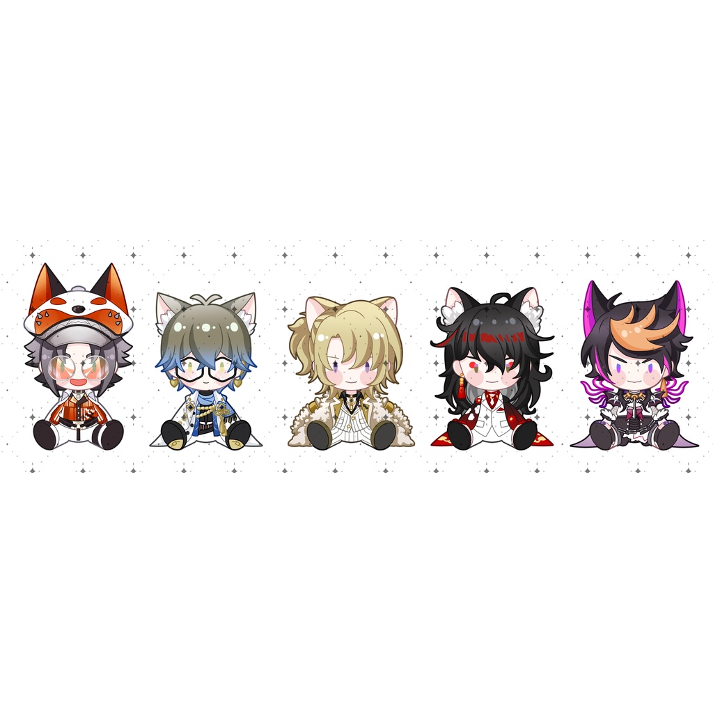 Sticker Luxiem 5 mẫu cán kim tuyến