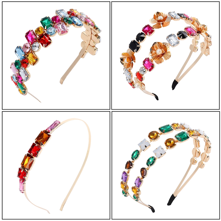 Băng Đô Kim Loại Đính Đá Xinh Xắn Cho Nữ