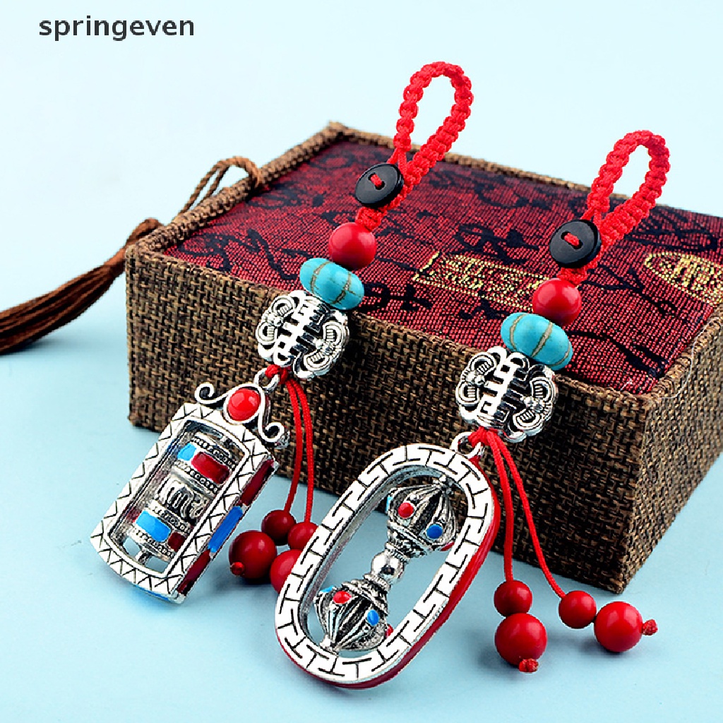 Móc Khóa Cầu Nguyện Phong Cách Phật Giáo Tây Tạng