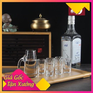 Bộ Ly Thuỷ Tinh Đế Dày Deli Dung Tích 18ml (06 ly) - Ly uống rượu