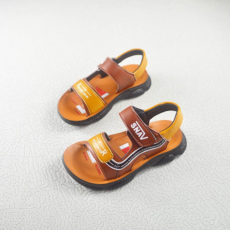 sandal bé trai size 27-38 da siêu mềm thoáng khí