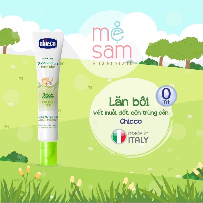 xịt lăn kem chống muỗi chicco 3 tác động 3m+