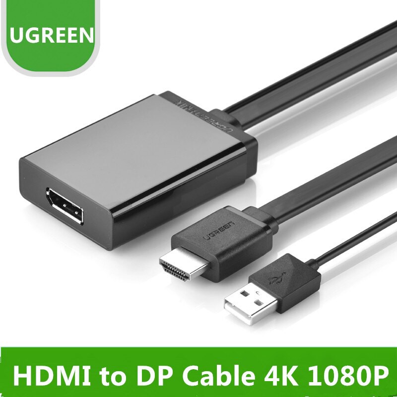 Cáp Chuyển HDMI + USB Sang Displayport Ugreen 40238 - Hàng Chính Hãng - Bảo Hành 18 Tháng