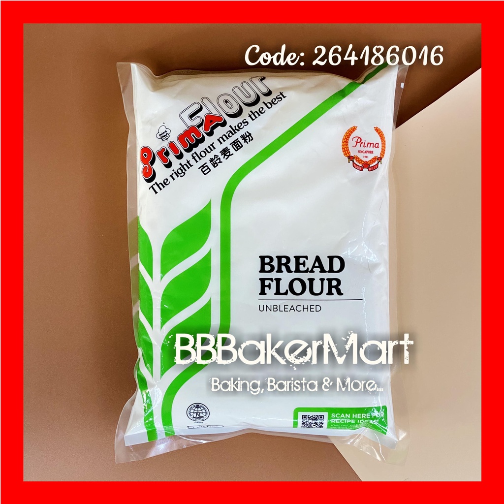 Bột PRIMA số 13 - Bánh mì Bread Flour màu XANH LÁ - 1Kg