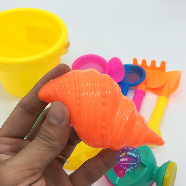 Đồ chơi xô xúc cát đi biển nhỏ túi lưới HT904