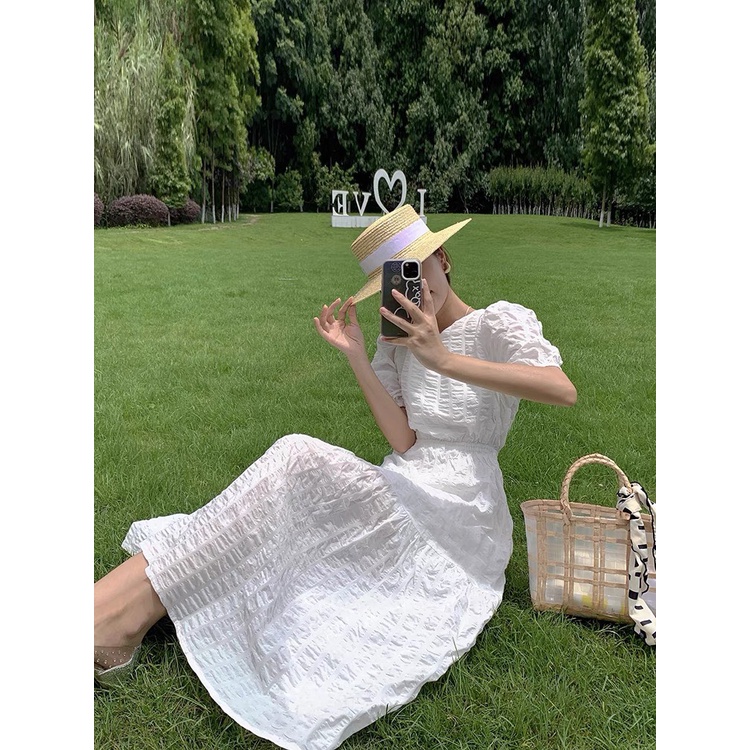 Đầm maxi đi biển hở lưng, đầm dạo phố xinh xắn Tara Dress