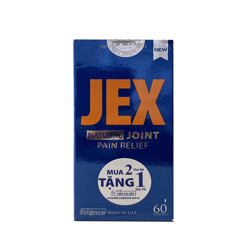 CHÍNH HÃNG  Jex - Viên uống tái tạo sụn khớp và phần xương dưới sụn - Lọ