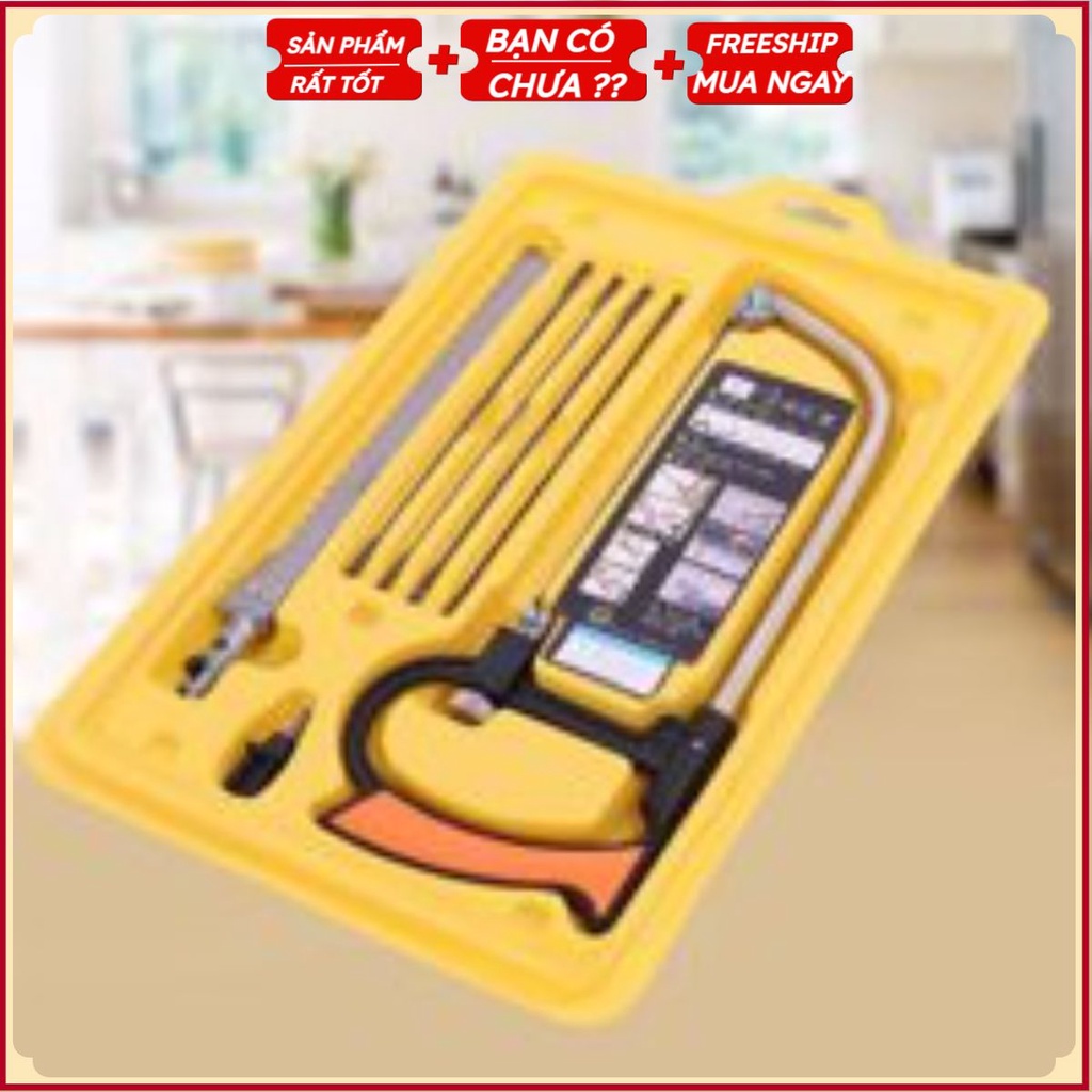 #Bộ Cưa Tay Đa Năng Tiện Dụng Gia Đình - Trọn Bộ 6 Lưỡi Cưa + Tay Cưa - Thủ Công Mỹ Nghệ, Cưa Gỗ - Cưa Sắt