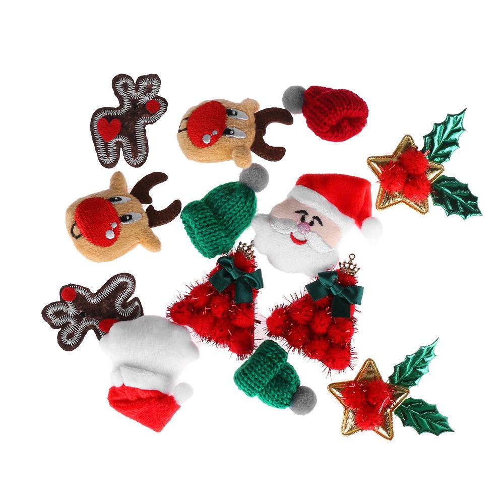 Set 5 Huy Hiệu Cài Áo Hình Người Tuyết Giáng Sinh Độc Đáo