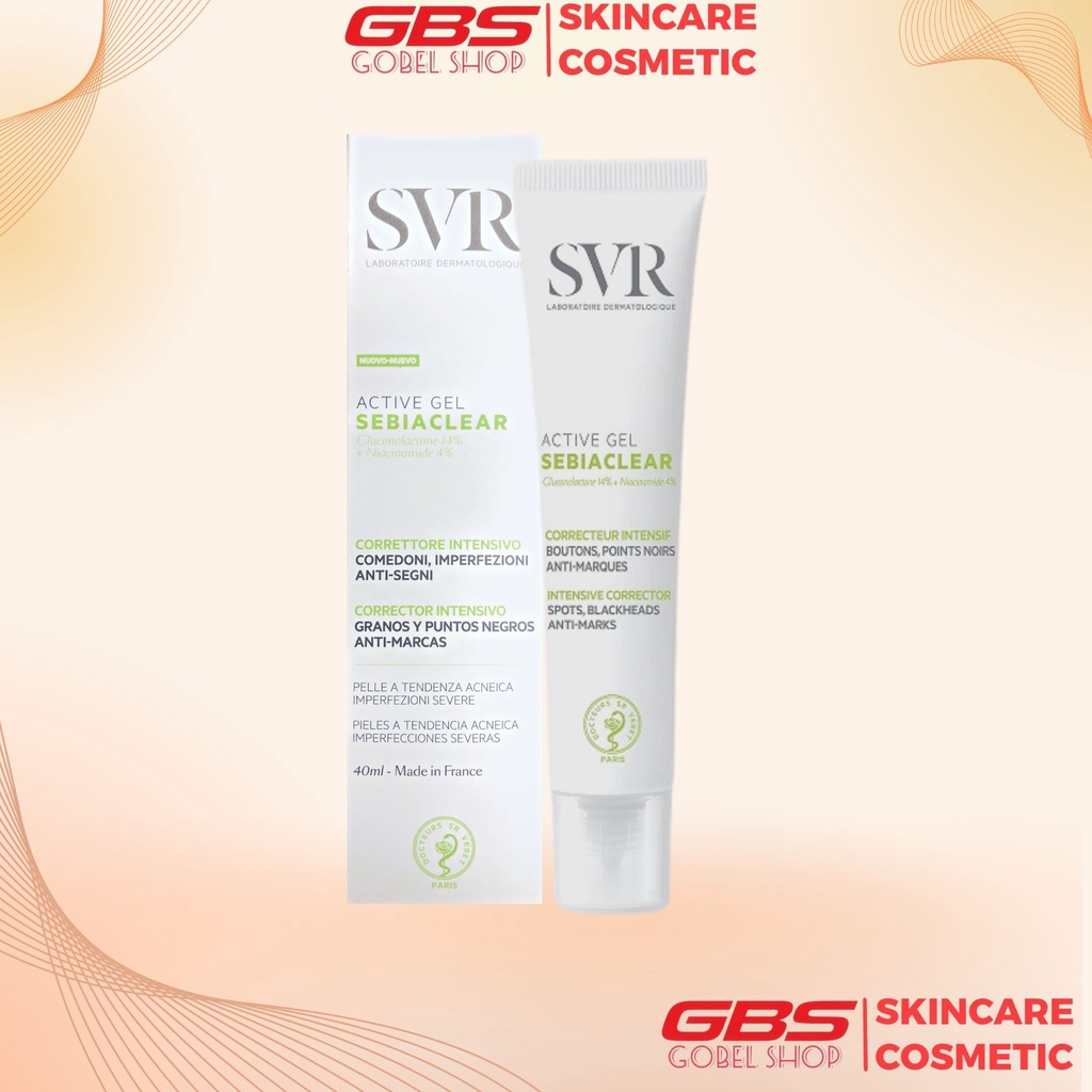 Kem Dưỡng SVR Sebiaclear Active , Giảm Mụn Và Giúp Loại Bỏ Dầu 40ml