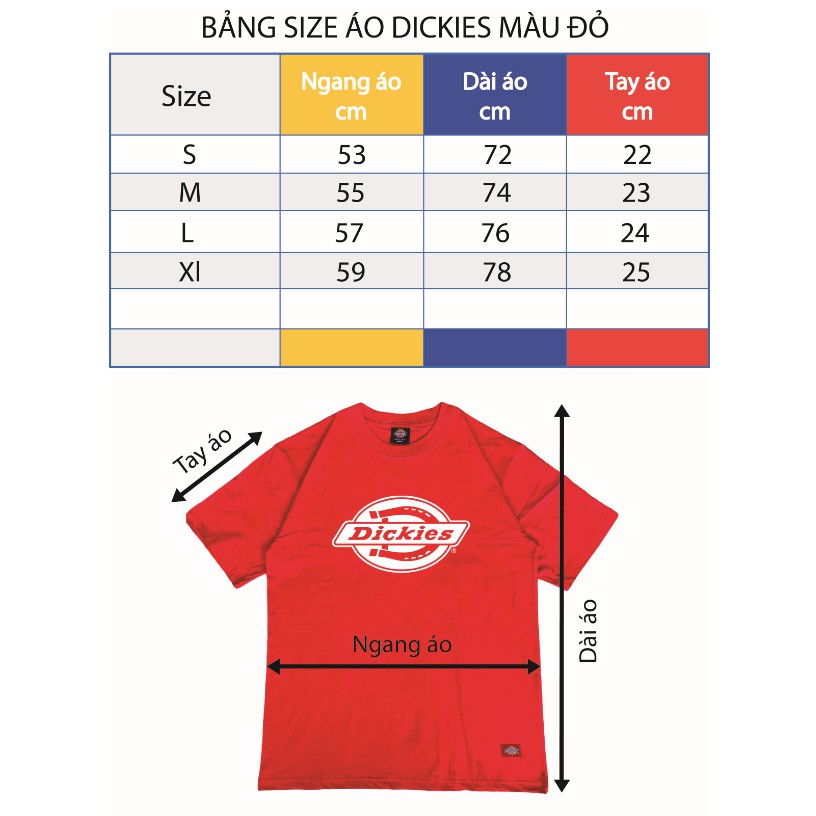 Tshirt Dickies - áo thun dickies nam, nữ