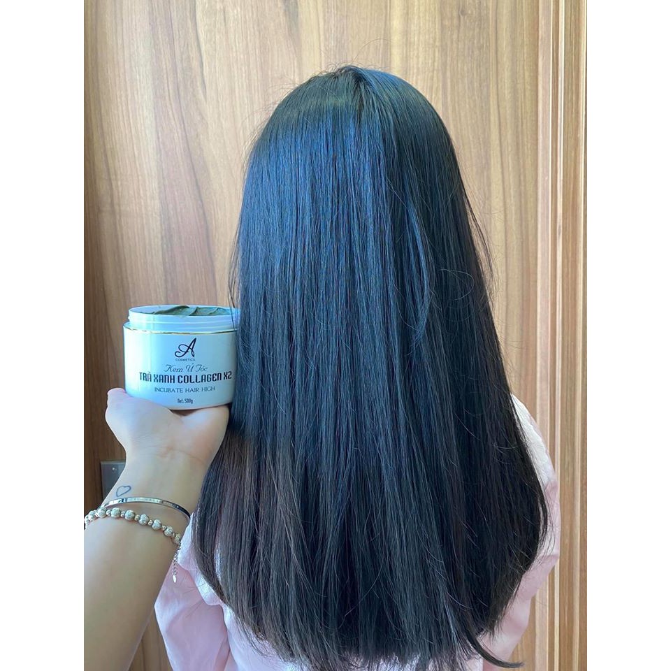 Kem Ủ tóc Trà Xanh Collagen X2 A Cosmetics 500g