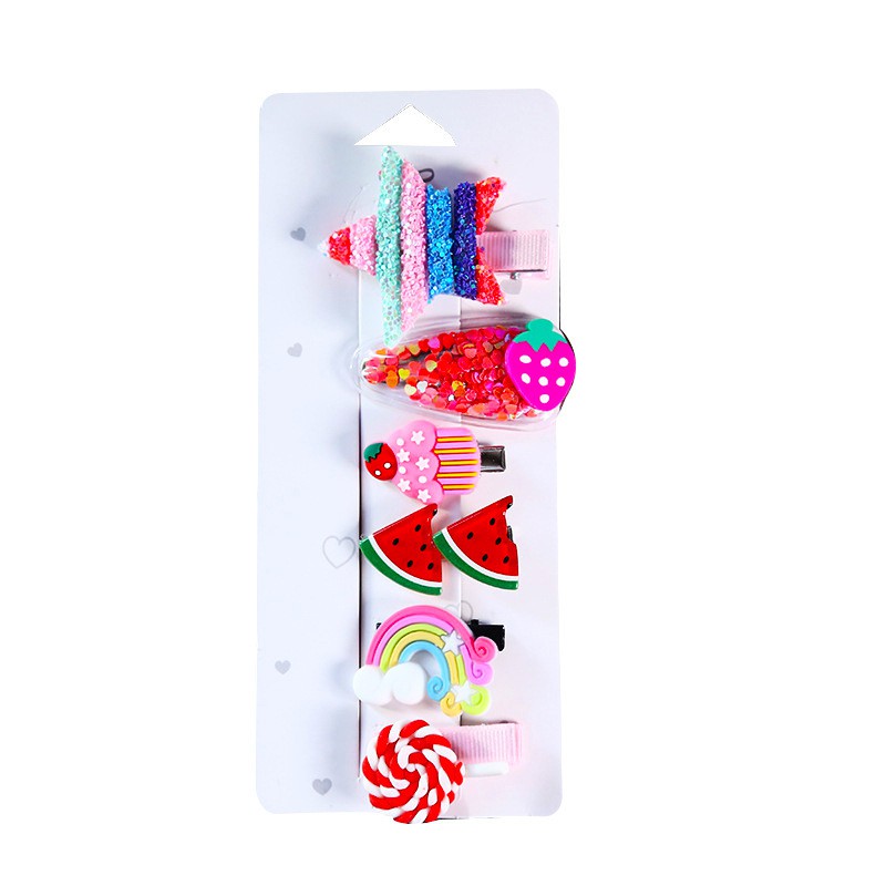 Phụ kiện tóc nhiều họa tiết hoạt họa tùy chọn phong cách Hàn Quốc cho bé