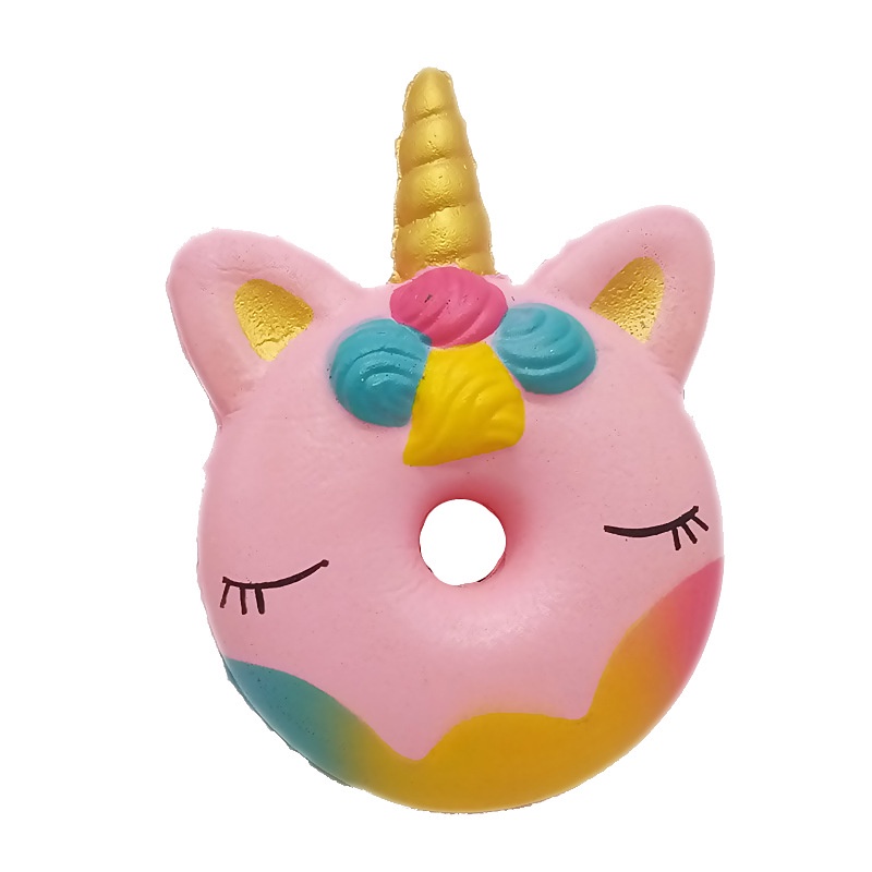 Đồ Chơi Nắn Bóp Đàn Hồi Giảm Stress Hình Bánh Kem Kỳ Lân