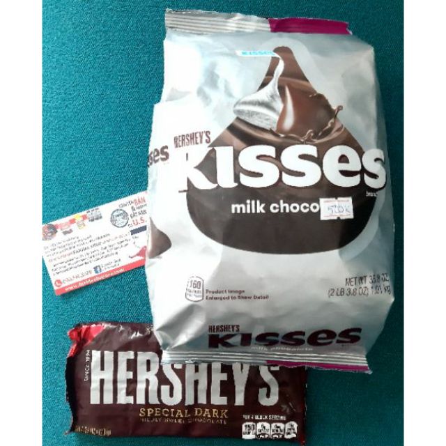 hsd:8.2021.SOCOLA SỮA NỤ HÔN HERSHEY'S KISSES, MILK CHOCOLATE CANDY 1470gram gram TỪ MỸ