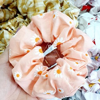 Dây Buộc Tóc Scrunchies Hoa Cúc