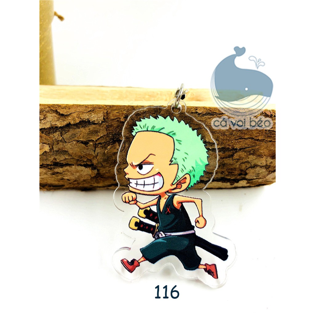 [20 mẫu] Móc khóa One Piece Vua Hải Tặc Luffy  Zoro Chopper Sabo Ace Law Sanji hàng loại 1 móc khóa manga anime mica acr