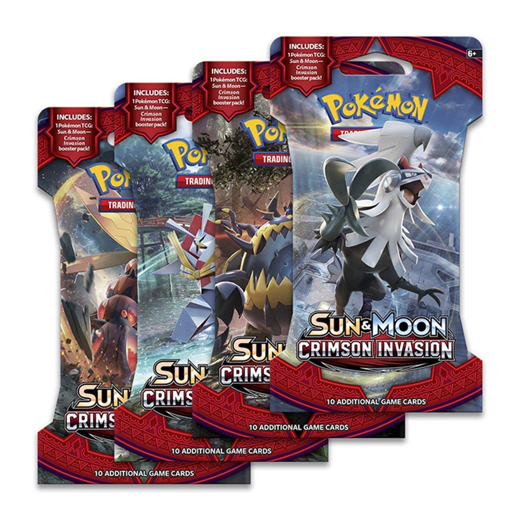 Bộ Thẻ Bài Pokemon 324 Thẻ Trading Card Game Pokémon Sun&Moon Crimson Invasion TCG Sưu Tập Cao Cấp