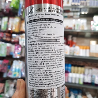 [Chính hãng] Gôm xịt tạo kiểu tóc Gatsby Spray Set & Keep 250ml/166g [Nhật Bản]