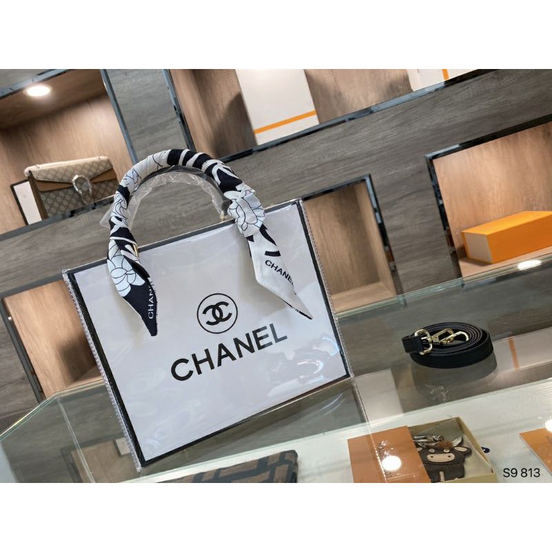 Túi xách CHANEL trong suốt quai lụa 𝘾𝙝𝙖𝙣𝙚𝙡