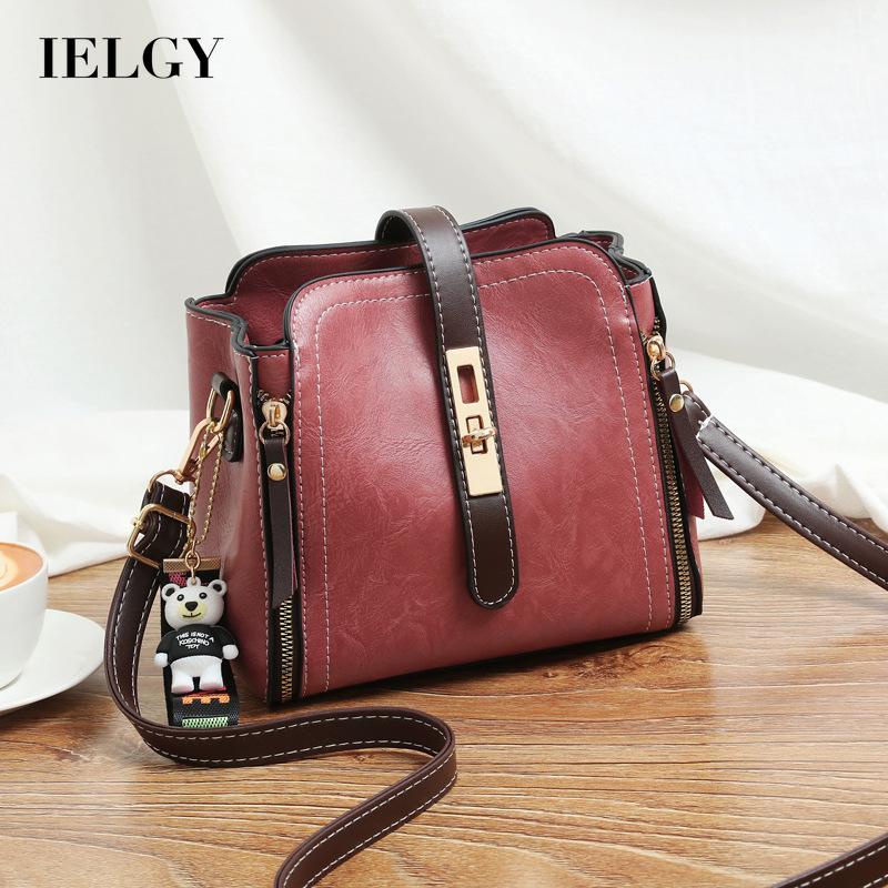 Túi Đeo Chéo Có Khóa Kéo Đơn Giản Thời Trang Hàn Quốc