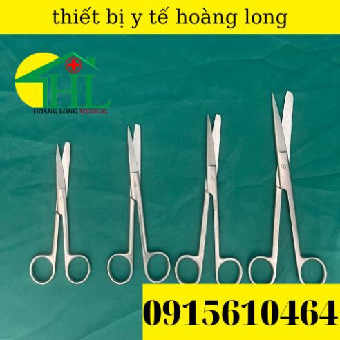 Kéo Thẳng 1 Đầu Nhọn 1 Đầu Tù - Kéo Y Tế Các Size GOLDSUN Pakistan