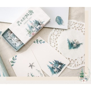 Bộ hình dán sticker Sâm Lâm Du Lộc 40 miếng trang trí tranh vẽ, sổ tay, planner