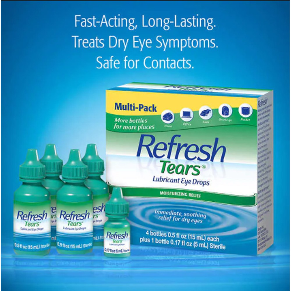 Nước nhỏ mắt Refresh Tears 15ml - ❤️FREESHIP❤️ | Thế Giới Skin Care