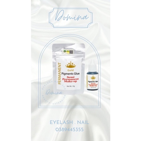 (Chính Hãng)Keo nối mi Gold Pigment Glue- keo hoàng cung - keo vương miện dùng tạo fan - nối mi-Domi