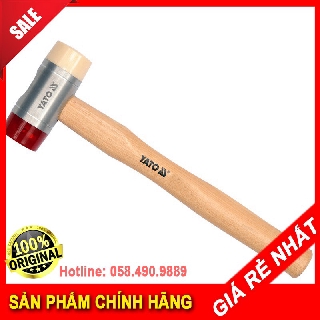 Búa 2 đầu nhựa pu trắng đỏ yato yt-4631 - sản phẩm chính hãng yato