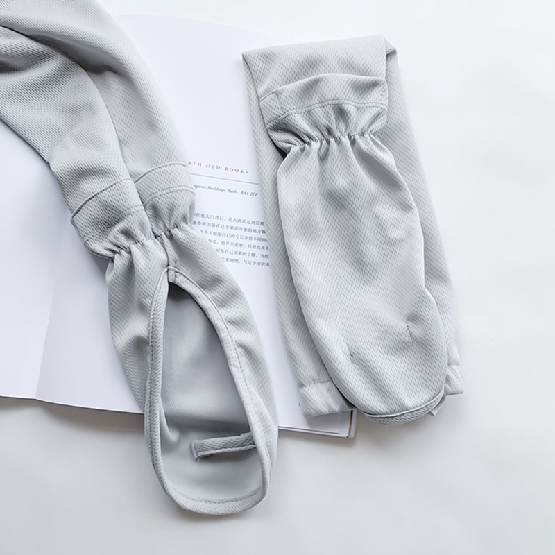 Tmdbyx 1 Cặp Găng Tay Làm Mát Hở Ngón Chống Tia UV Nhanh Khô Dành Cho Chạy Bộ Ngoài Trời