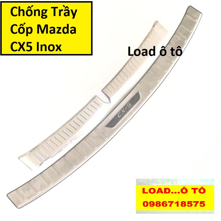 Chống Trầy Cốp Trong, Ngoài Inox Mazda CX5 2022-2018 Cao Cấp