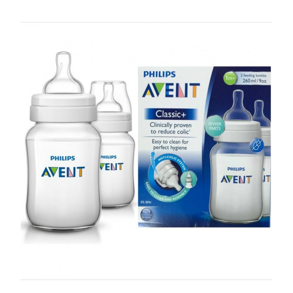 Bình sữa Avent Classic 125-260-330ml