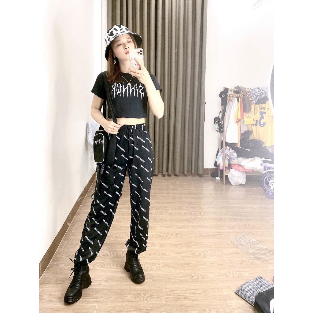 Áo Thun Croptop Sinner- Áo Sinner chất bo tăm form ôm cực dễ phối đồ | BigBuy360 - bigbuy360.vn